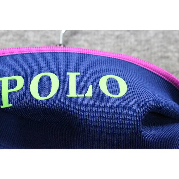 Ralph Lauren Polo Golf Polo Medium Navy Blue Neon Greeb Big Pony Embroidery - Picture 4 of 7